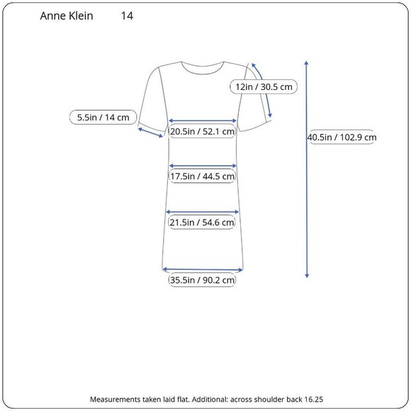 Anne Klein Short Sleeve  Textured Striped Dress - Picture 13 of 13